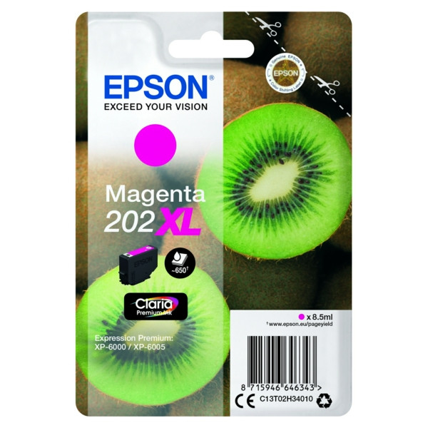 Original Ink cartridge magenta Epson C13T02H34010/202XL magenta