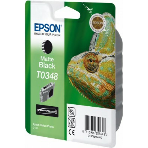 Original Ink cartridge black matt Epson C13T03484010/T0348 blackmatte