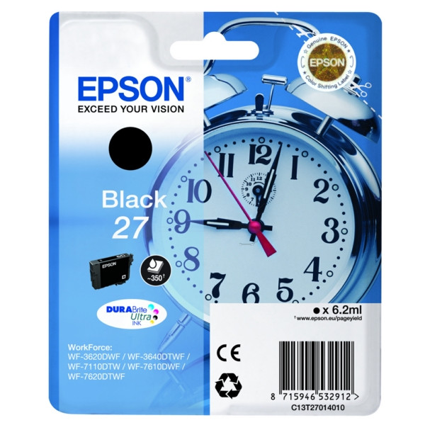 Original Tintenpatrone Epson C13T27014012/27 schwarz