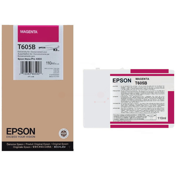 Original Ink cartridge magenta Epson C13T605B00/T605B magenta