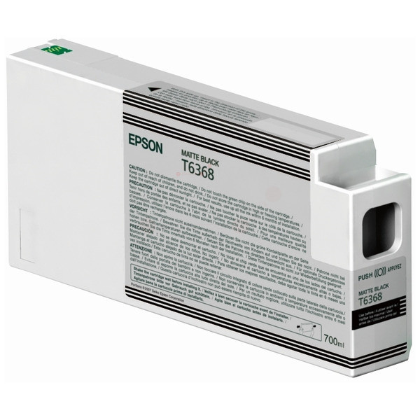Original Ink cartridge black matt Epson C13T636800/T6368 blackmatte