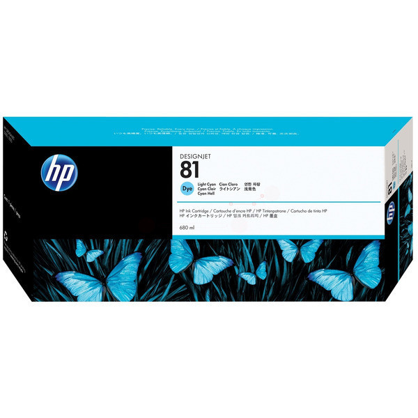 Original Ink cartridge bright cyan HP C4934A/81 photocyan