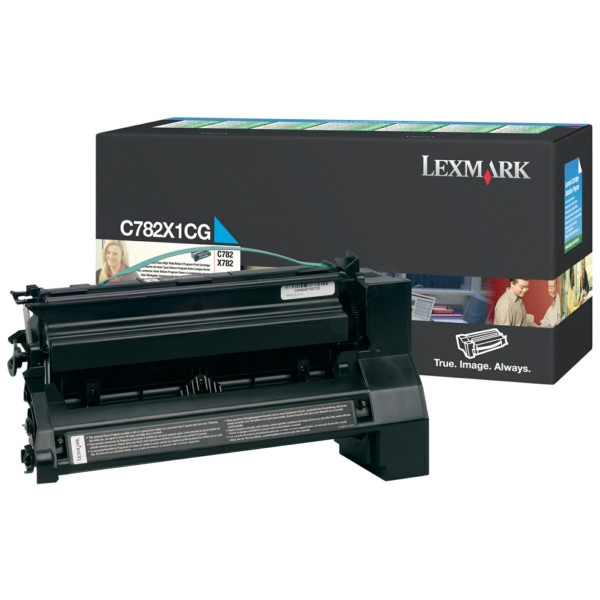 Original Toner cyan Lexmark C782X1CG cyan