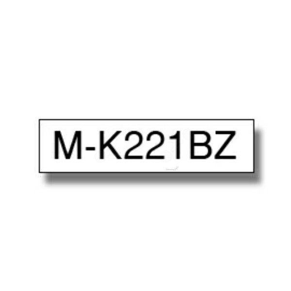 Original P-Touch Farbband Brother MK221BZ schwarz weiß