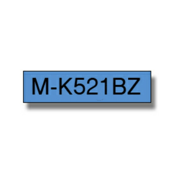 Original P-Touch Farbband Brother MK521BZ blau schwarz