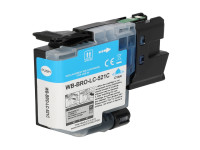 Cartouche d'encre (alternative) compatible with Brother LC521C cyan