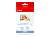 CANON KC-18IF Foto sticker inkjet 54x86mm 18 Blatt 10er-Pack with ink cassette for CP-100