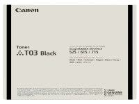 Original Toner black Canon 2725C001/T03 black