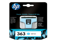 Original Ink cartridge bright cyan HP C8774EE/363 photocyan