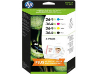 Original Ink cartridge multi pack HP J3M83AE/364XL black cyan magenta yellow