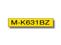 Original P-Touch Ribbon Brother MK631BZ black yellow