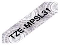 Original P-Touch Ribbon Brother TZEMPSL31 black silver
