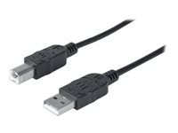MANHATTAN Hi-Speed USB 2.0 Anschlusskabel 3m schwarz USB 2.0 Standard-A-Stecker auf USB 2.0 Standard-B-Stecker
