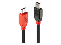 LINDY USB 2.0 Kabel Typ Micro-B / Mini-B OTG 1m Micro-B Stecker an Mini-B Stecker