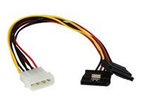 STARTECH.COM 12in LP4 to 2x Latching SATA Power Y Cable Splitter Adapter - 4 Pin Molex to Dual SATA