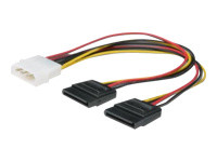 ASSMANN Internes Y-Stromversorgungskabel 0,2m IDE - 2x SATA 15pin Steckverbinder