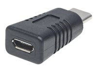 MANHATTAN USB Micro-B auf Typ C-Adapter Micro B-Buchse auf Typ C-Stecker USB 3.1 Gen1 schwarz
