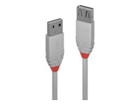 LINDY 2m USB 2.0 A Verl. Anthra Line
