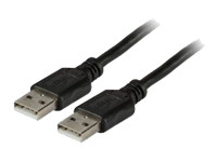 EFB USB2.0 Anschlusskabel Typ A Stecker auf Typ A Stecker Classic Schwarz 0,5m
