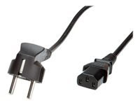 VALUE Netzkabel gerade IEC-Buchse schwarz 0,6m