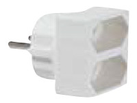 BACHMANN Euro-Doppelstecker weiss Euro-Doppelstecker weiss mit Etikett