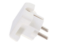 BACHMANN Schutzkontaktstecker weiss flache AusfUhrung montierbar