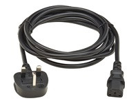 EATON TRIPPLITE PDU Power Cord C13 to BS1363 - 10A 250V H05VV-F 3M Black